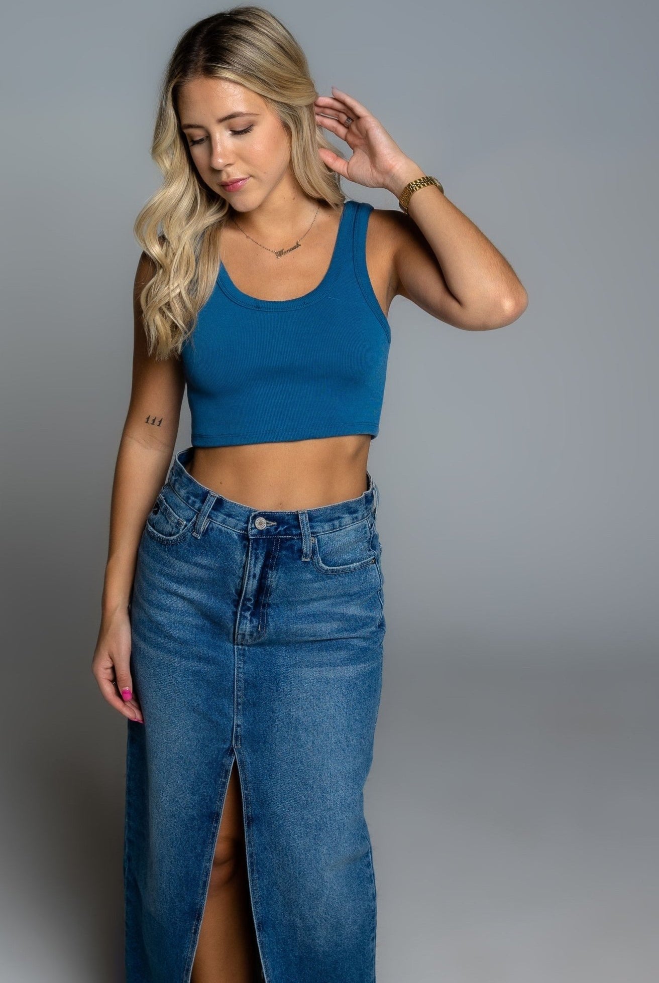 AT LEISURE CROP RIB TANK - Soho Social