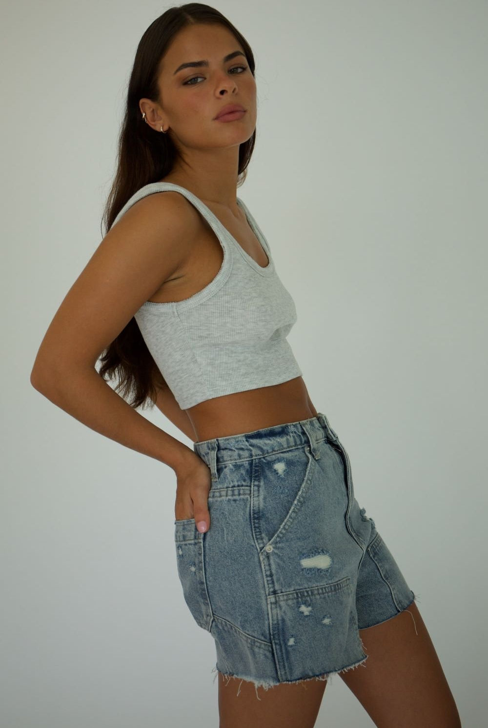 AT LEISURE CROP RIB TANK - Soho Social