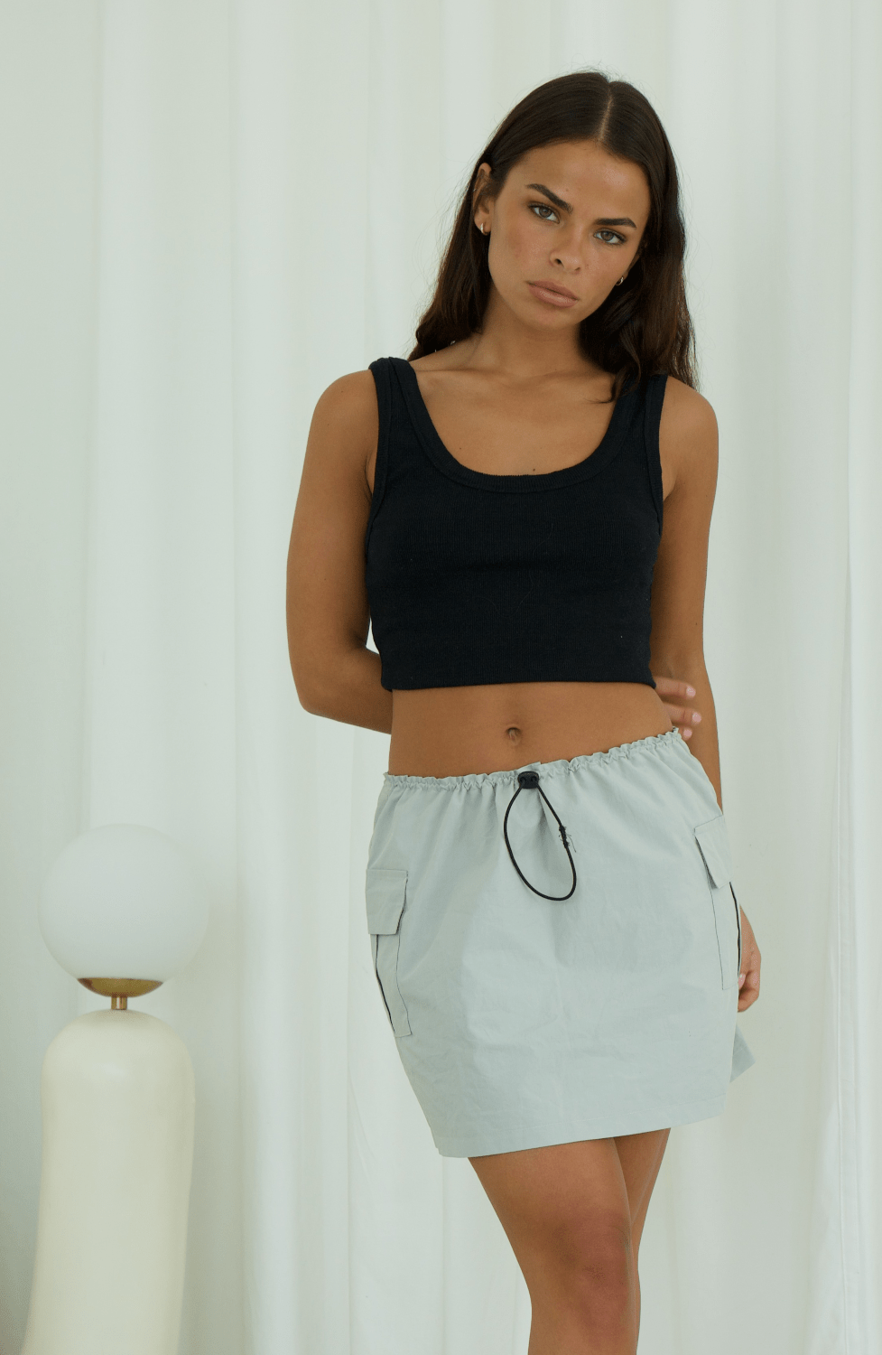 FREYA PARACHUTE CARGO MINI SKIRT - Soho Social