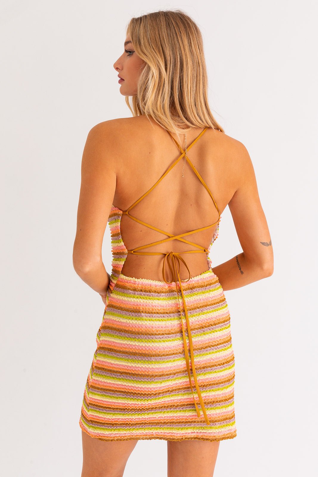HADLEY BODYCON HALTER DRESS - Soho Social
