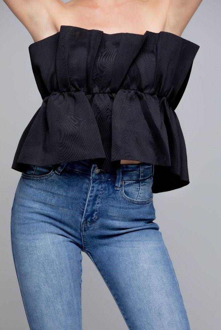 NINA RUFFLE TUBE TOP - Soho Social