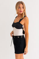 ROMA COLORBLOCK SATIN TANK - Soho Social