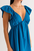 WAVERLY RUFFLE BABYDOLL DRESS - Soho Social
