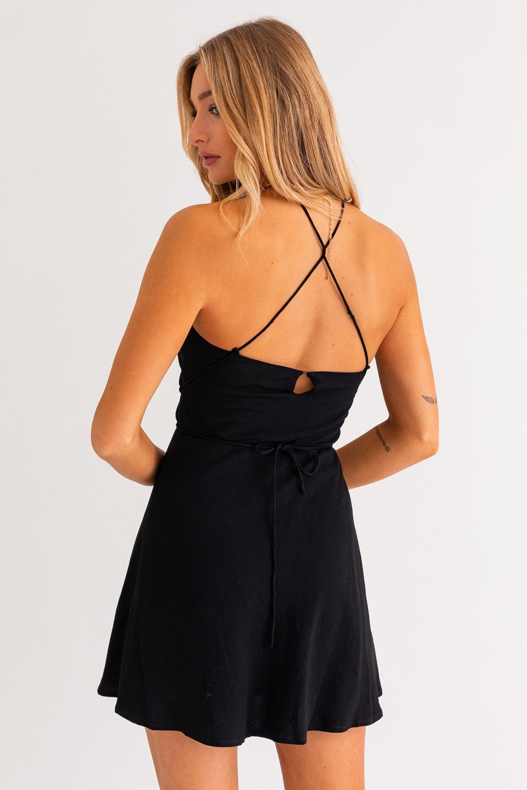 ALLEGRA HALTER MINI DRESS - Soho Social