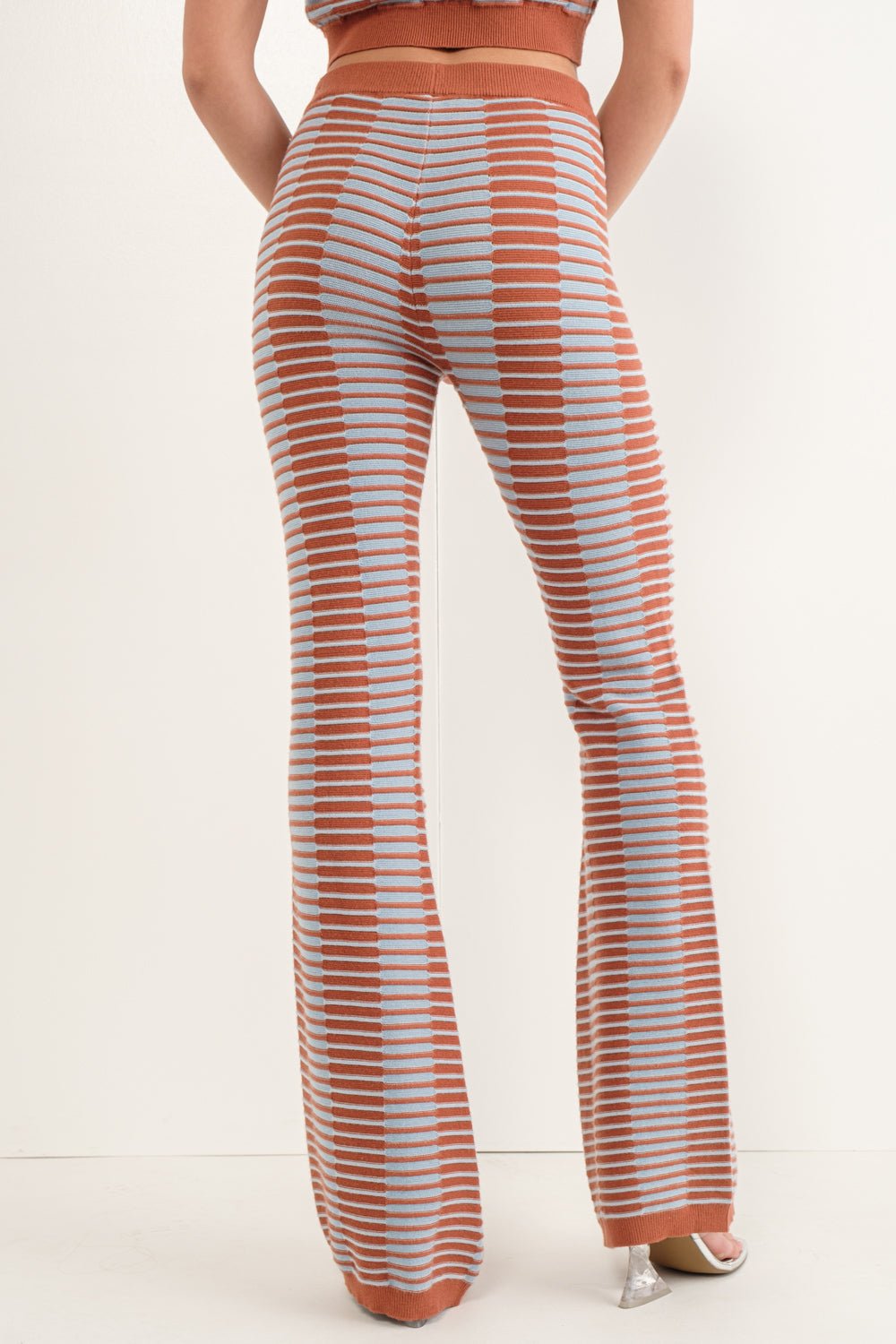 Ezra Texture Knit Flare Pant - SoHo Social – Soho Social
