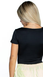 GOOD KARMA SQUARE NECK TEE BODYSUIT - Soho Social