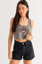 HEARTBREAKER GRAPHIC CROP TOP - Soho Social