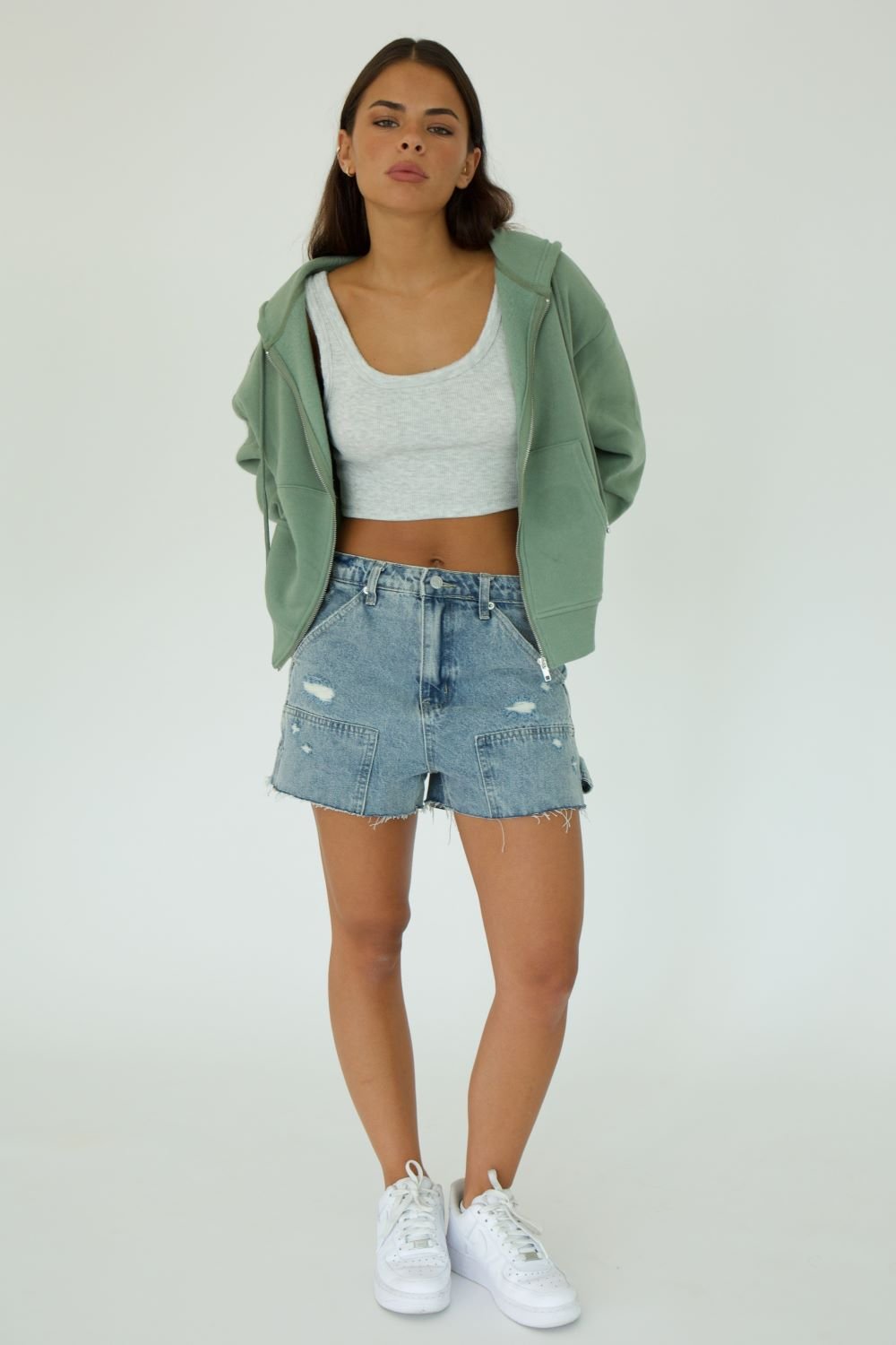 JANE DENIM CARGO SHORT - Soho Social