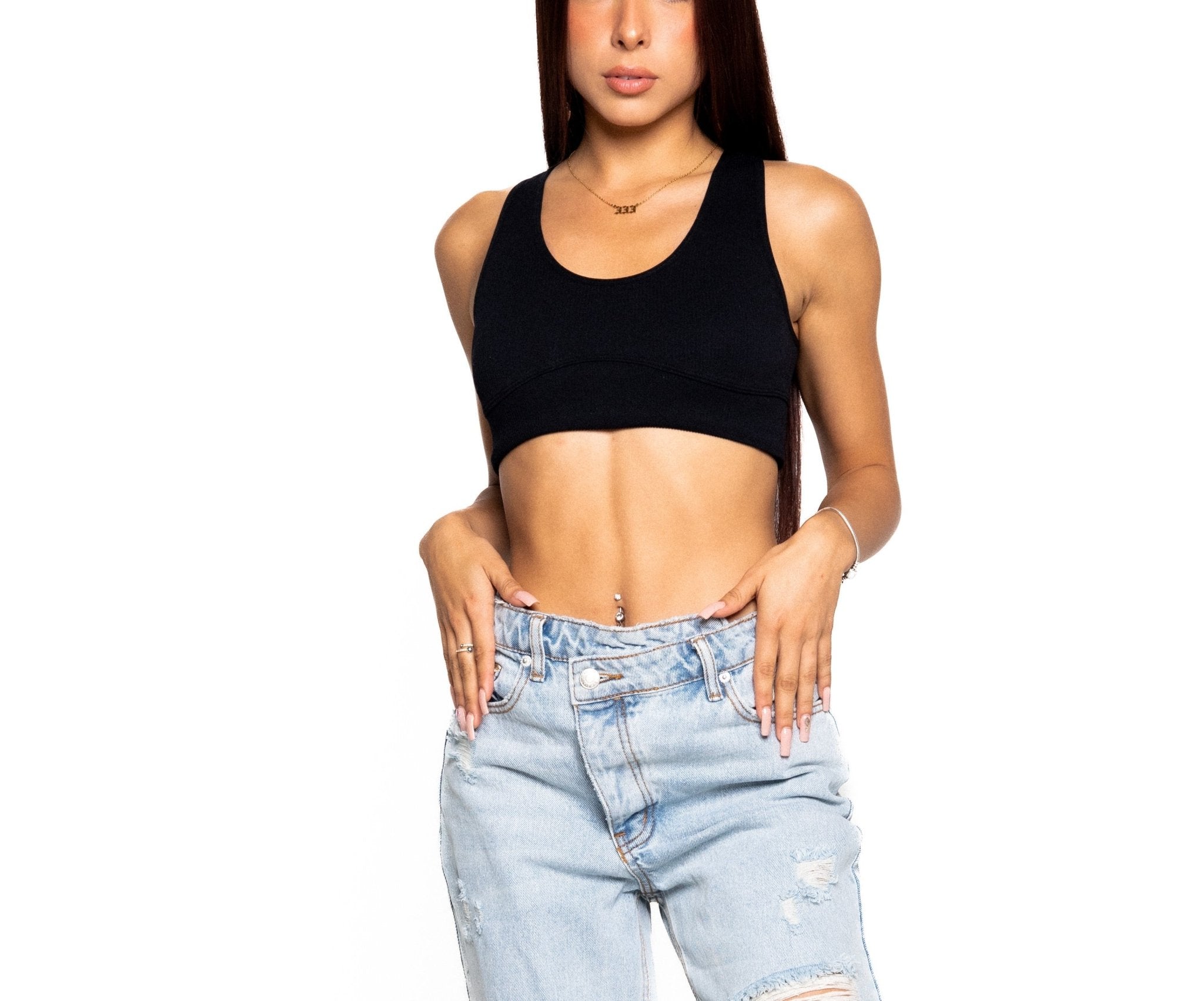 KAYA DOUBLE STRAP NYLON CROP - Soho Social