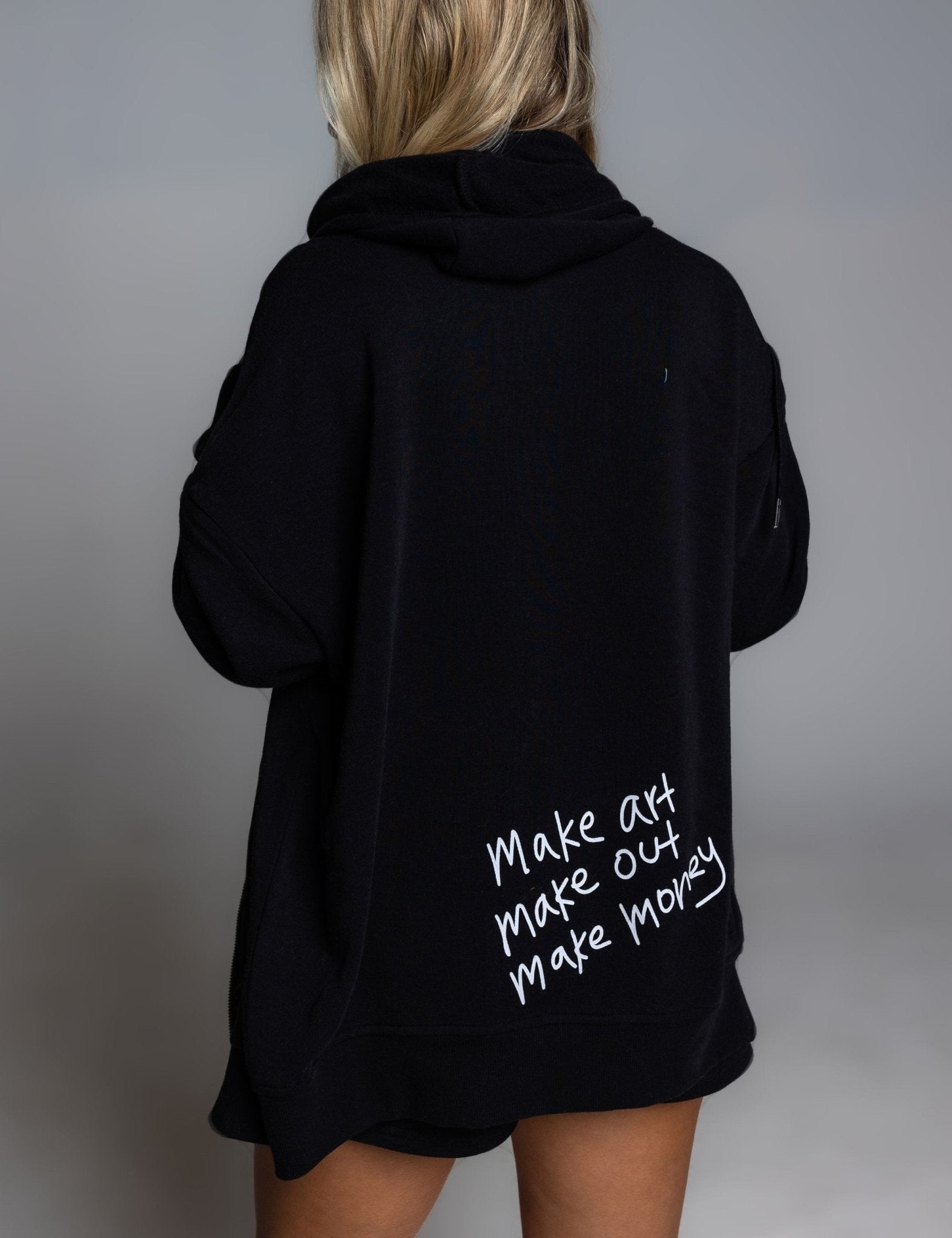 MAKE IT FLEECE ZIP HOODIE - Soho Social