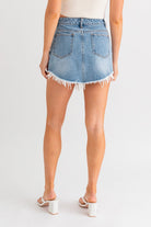 MARIN HIGH WAIST DENIM SKIRT - Soho Social