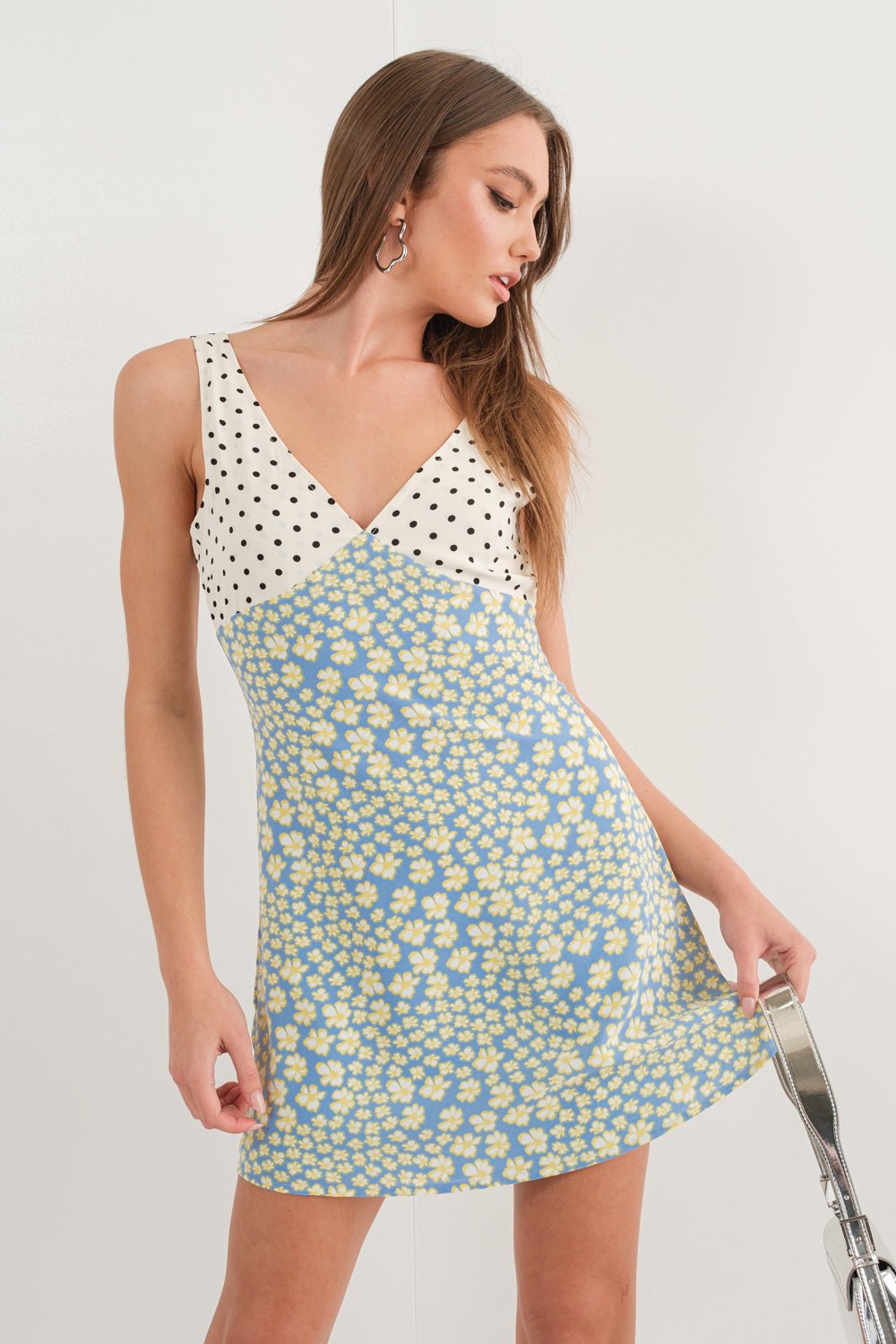 MARISOL MIX PRINT MINI DRESS - Soho Social