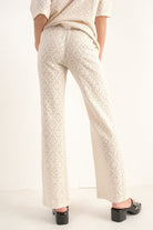 MAYA WIDE LEG LACE PANT - Soho Social