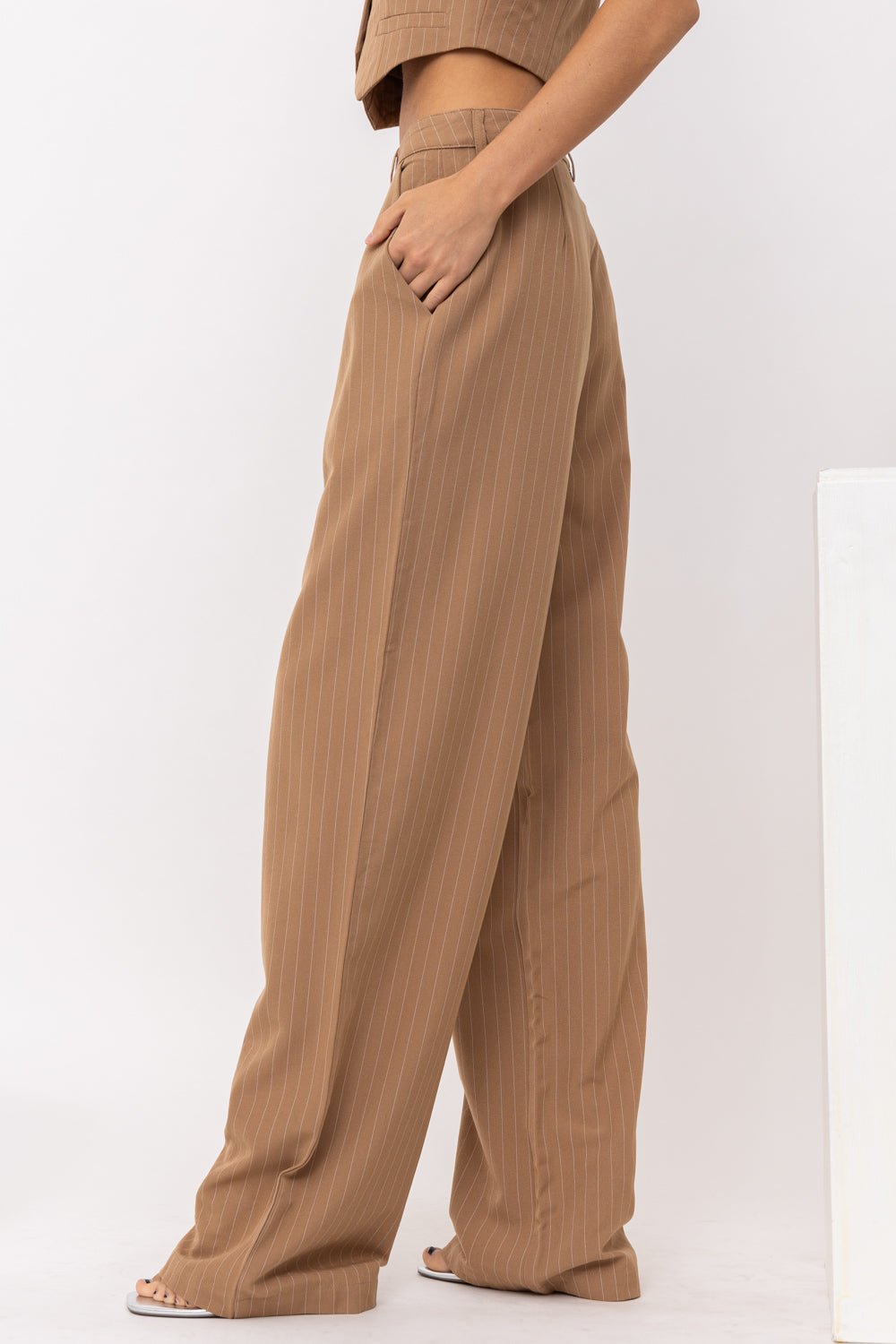 PENNY PINSTRIPE TROUSER PANT - Soho Social