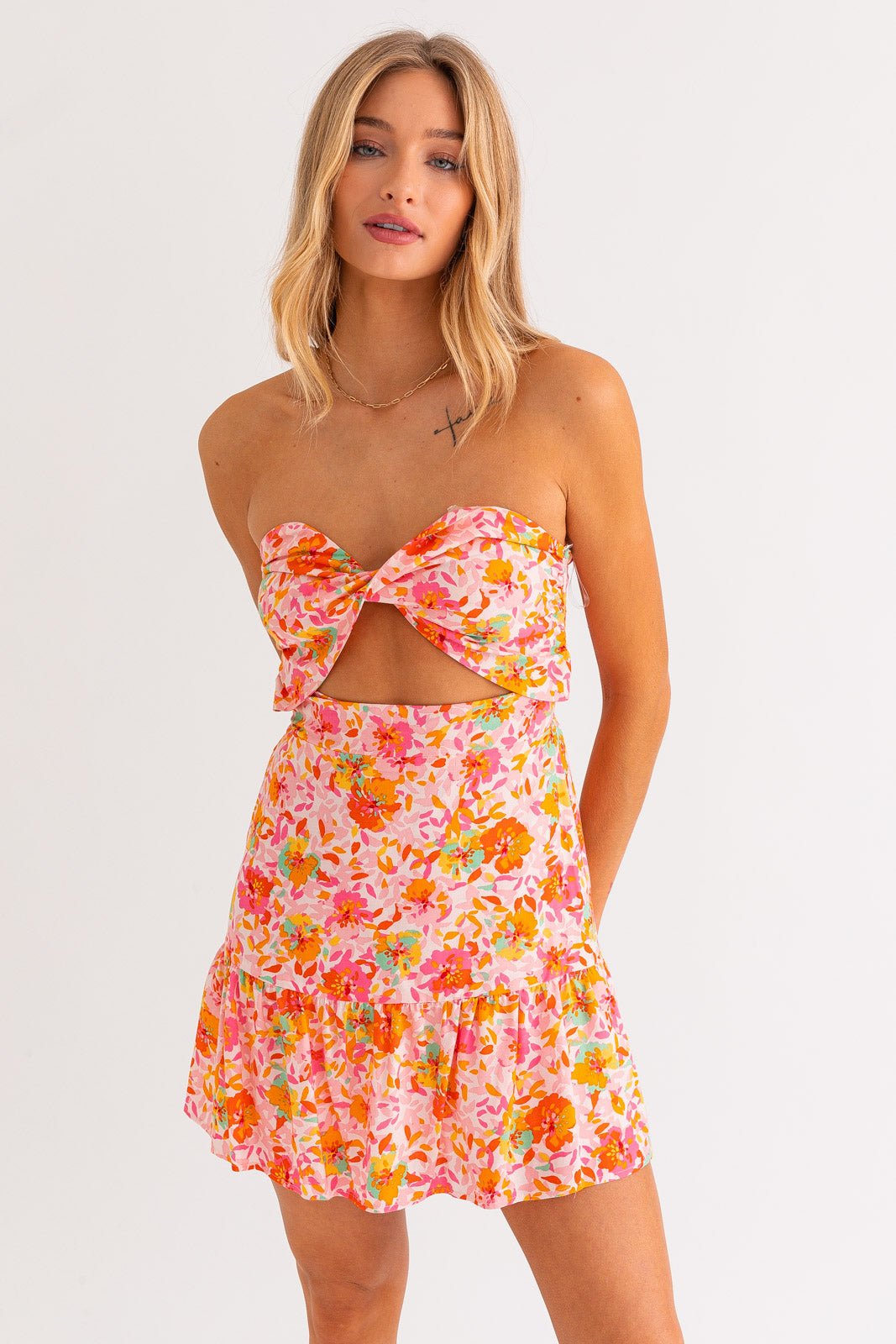 POPPY FLORAL TUBE DRESS - Soho Social