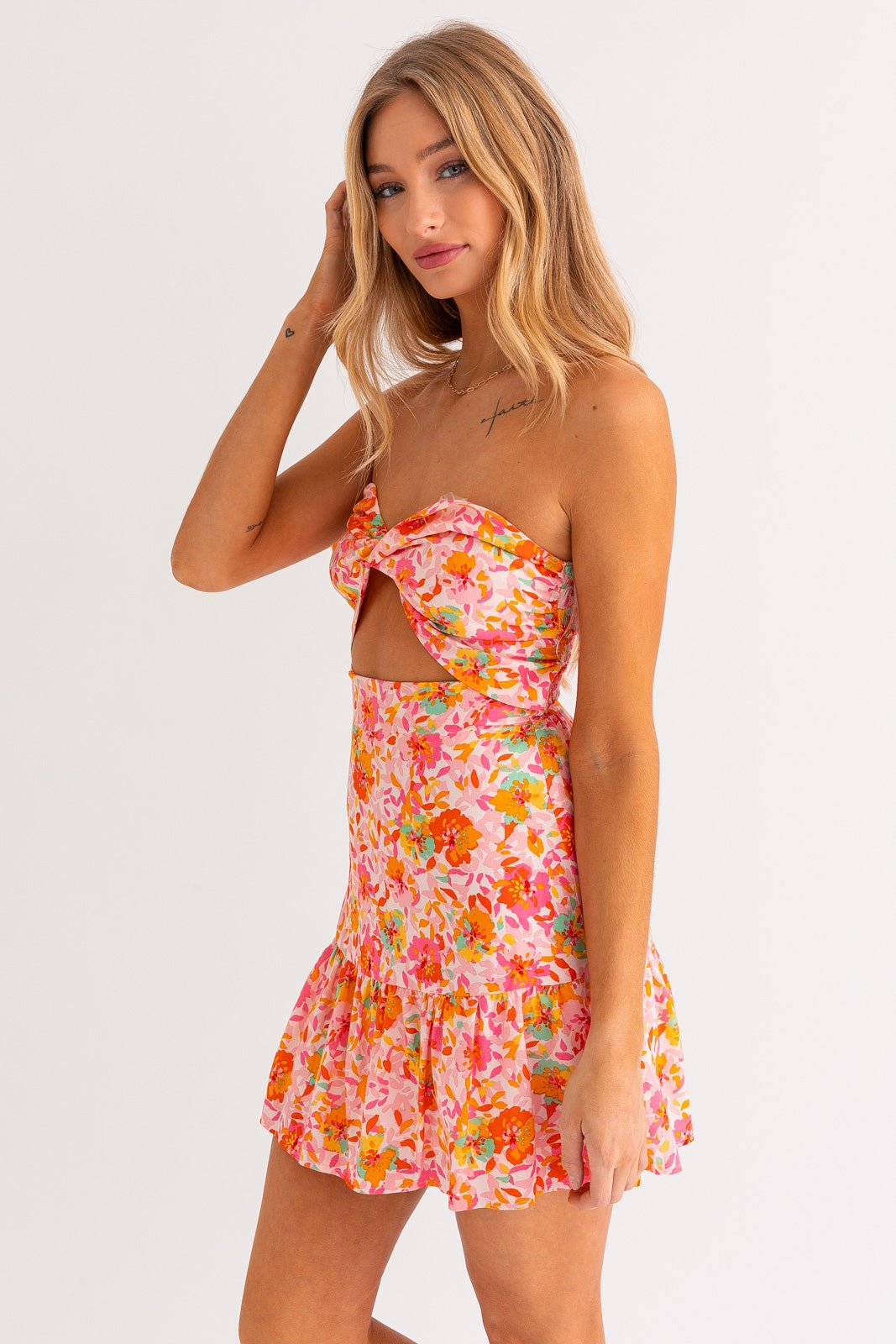 POPPY FLORAL TUBE DRESS - Soho Social