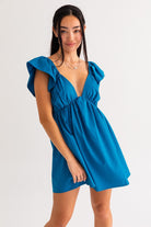 WAVERLY RUFFLE BABYDOLL DRESS - Soho Social