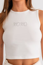 XOXO Jeweled Graphic Tank - Soho Social